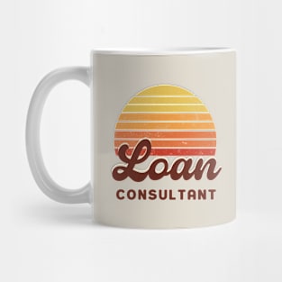 Loan Consultant - Retro Sunset Design Mug